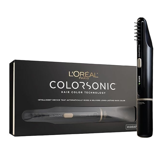 L'Oreal Paris Colorsonic Permanent Hair Dye Coloring Device for Root Touch Up, All Over Color, and Gray Coverage, Mistake-Free Application (Hair Color Cartridge Sold Separately)