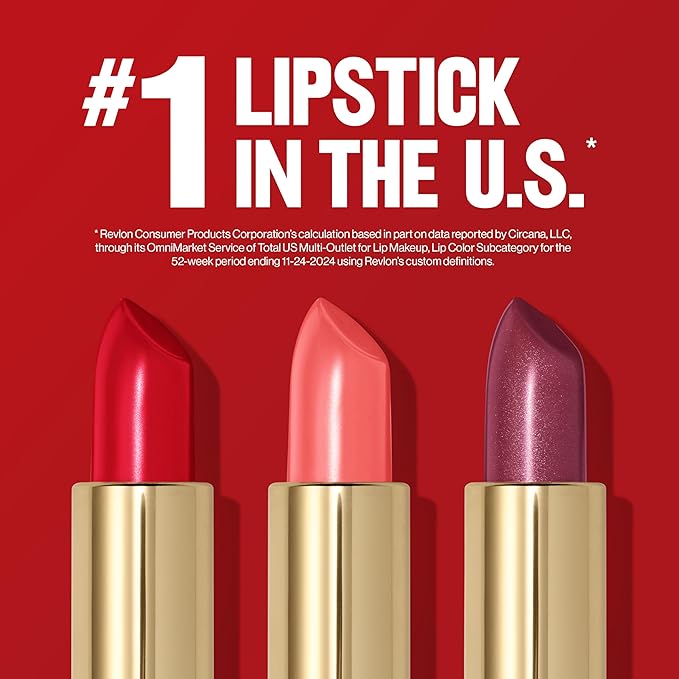 Revlon Super Lustrous Lipstick, Creamy Formula For Soft, Fuller-Looking Lips, Moisturized Feel, 755 Bare It All, 0.15 oz