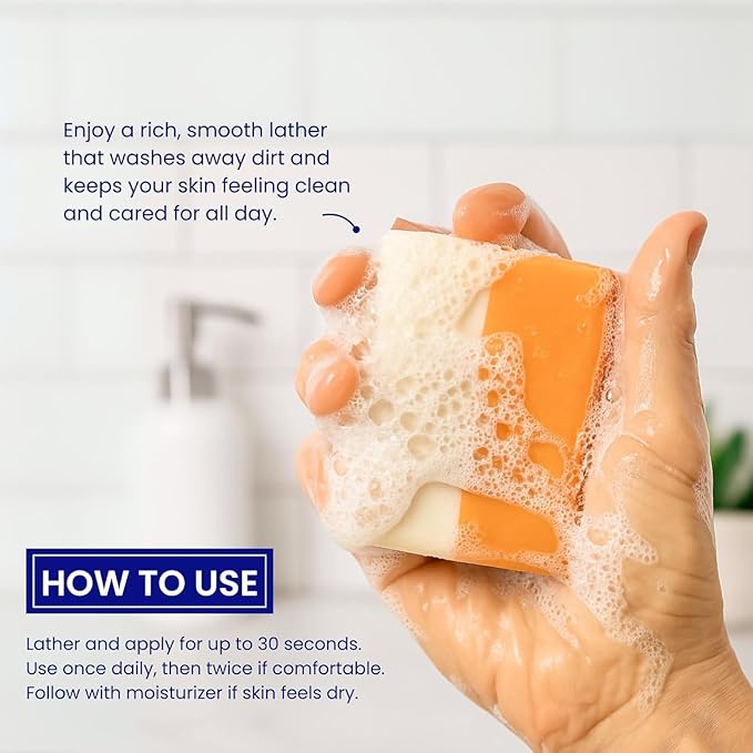 Glutathione Soap Bars – Holidays Deep Cleansing & Hydrating Soap for Smooth, Refreshed Skin – Gentle Exfoliating Formula for Face & Body – 150g x 3 Bars