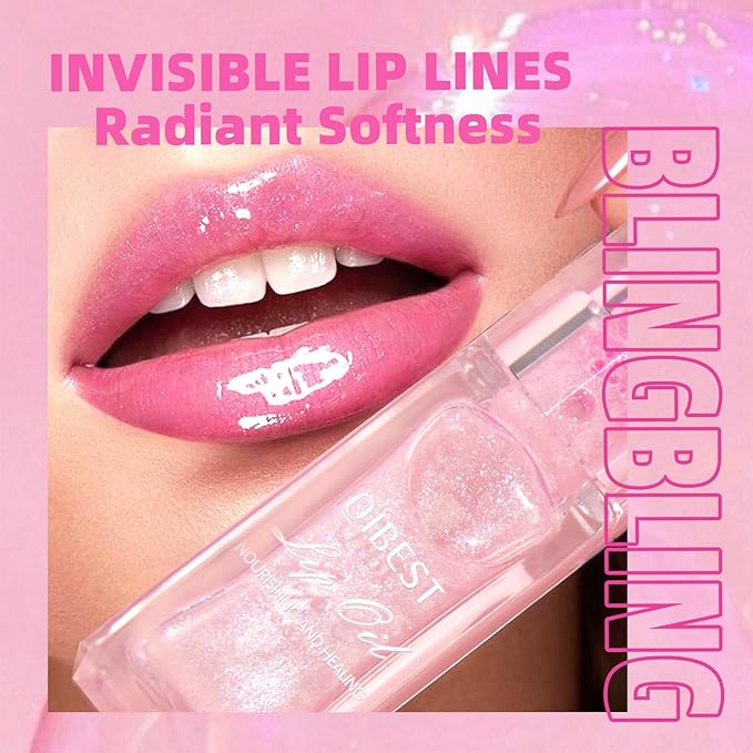Magic Color Changing Moisturizing Lip Glow Oil Plumping Glimmer Glow Lipstick, Hydrating Lip Gloss Lip Care, Long Lasting Non-sticky Fresh Texture Lip Oil (Color Changing 04)