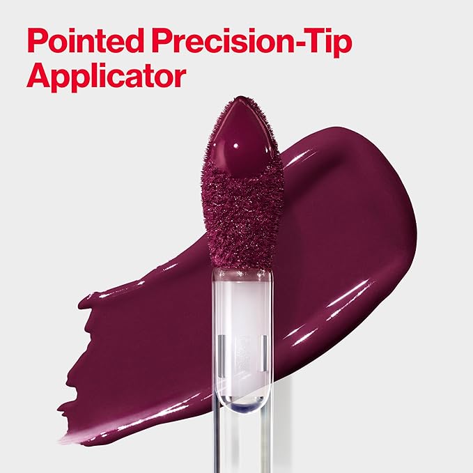 Revlon ColorStay Satin Ink Liquid Lipstick, Longwear Rich Lip Colors, Formulated with Black Currant Seed Oil, 022 Black Cherry, 0.17 fl oz