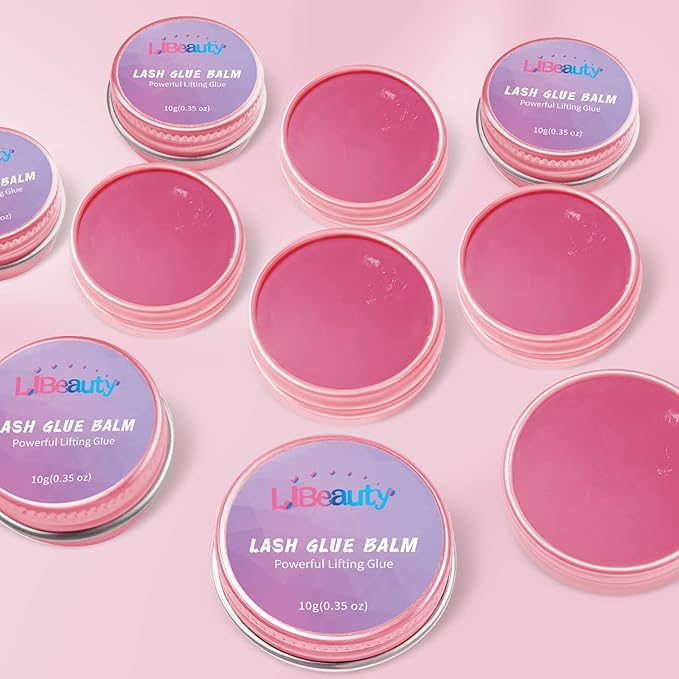 Libeauty Lash Lift Glue Balm Lash Lift Adhesive Strong Sticky Fruit Flavor Eyelash & Eyebrow Perm Glue Balm Brow Lamination Gel