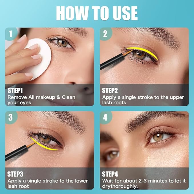 Lash Serum,Eyelash Growth Serum,Lash Enhancing Serum,Lash Boost Growth Serum,3 ML Lash Serum for Natural Longer, Fuller,and Thicker Lashes Brows,Plant Extracts No Irritating