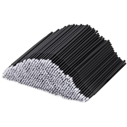 Tbestmax 500 Pcs Disposable Micro Applicator Brush Micro Swabs, Eye Lashes Mascara Wands for Eyelash Extension Black