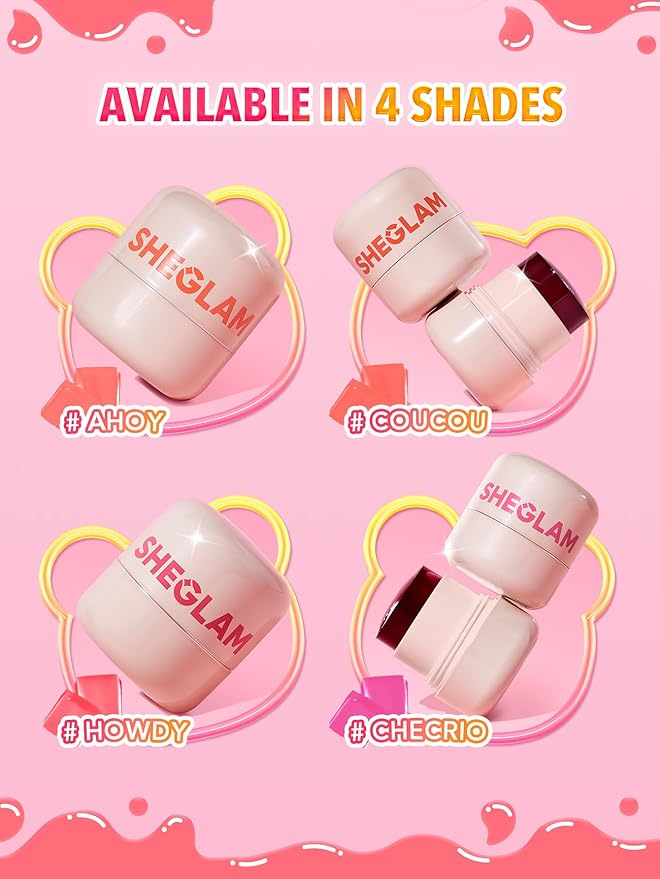 SHEGLAM Jelly-Licious Hydrating Lip & Blush Tint-Ahoy