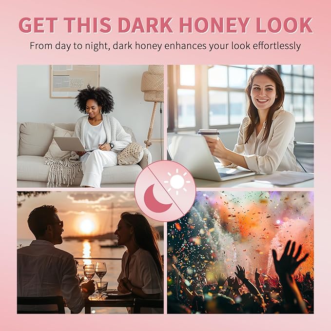 URQT Pink Honey Lipstick Tinted Lip Balm – Moisturizing Sheer Lip with Natural Shine, Hydrating & Lightweight Lip Tint, Long-Lasting Dark Cherry Tinted Balm Lip Stain (Pink Honey)