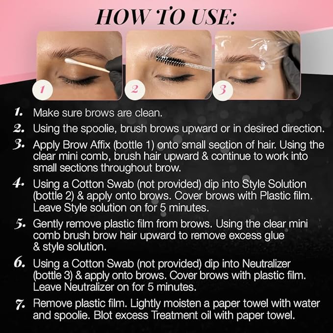 Ardell Brow Lamination Kit, Lift, Shape, and Define Brows, Waterproof, 1-pack
