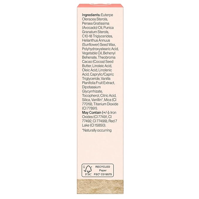 Honest Beauty Moisturizing Vegan Tinted Lip Balm | Antioxidant-rich Acai Extracts + Avocado Oil | Paraben Free + Cruelty Free | Lychee Fruit