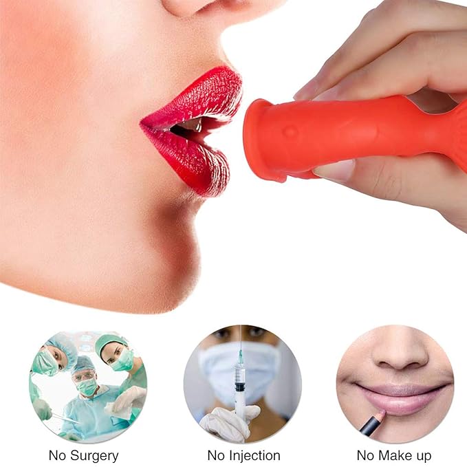 Lip Plumper Device Lip Filler Beauty Pump,Soft Material Pout Lips Enhancer Plumper Tool, Natural Pout Mouth Tool, City Lips Lip Plumper Full of charm Lip plump