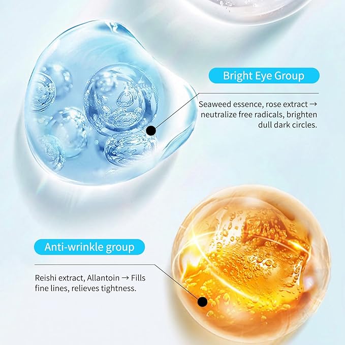 7 Pieces Bio-Magnetic Eye Patch - Under Eye Mask Reduce Dark Circles - Puffy Eyes, Undereye Bags, Wrinkles, Gel Under Eye Patches, Birthday Gifts for Women
