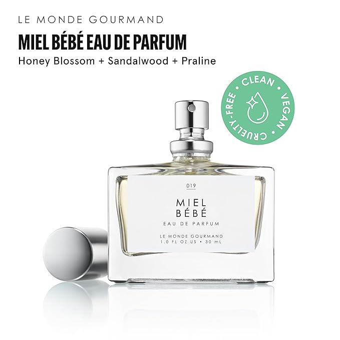 Le Monde Gourmand Miel Bébé Spray Eau de Parfum with Praline, Sandalwood, Honey, Orange Perfume Notes - 1 fl oz (30 ml)