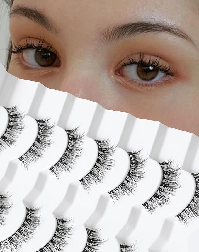Eyelashes Natural Wispy Lashes Fake Eyelashes False Eyelashes Strip Lashes Light-04