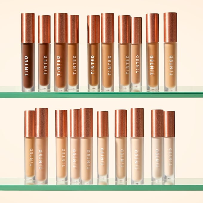 Live Tinted Hueskin Serum Concealer - Medium-to-Full Coverage Concealer with Niacinamide, & Hyaluronic Acid for Dark Circles, Fine Lines & Wrinkles, Buildable Long-Lasting Formula, 0.35 oz Shade 10
