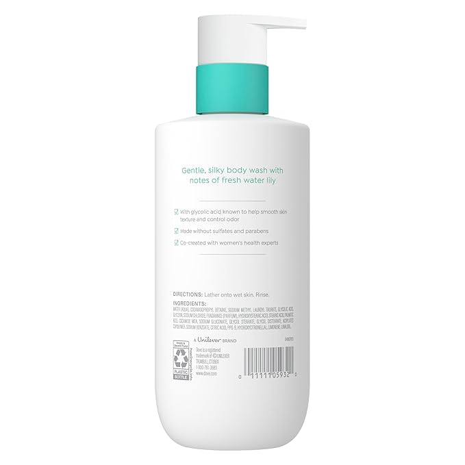 Dove Glycolic Serum Body Wash For Skin Renewal & Odor Control 14.2 oz