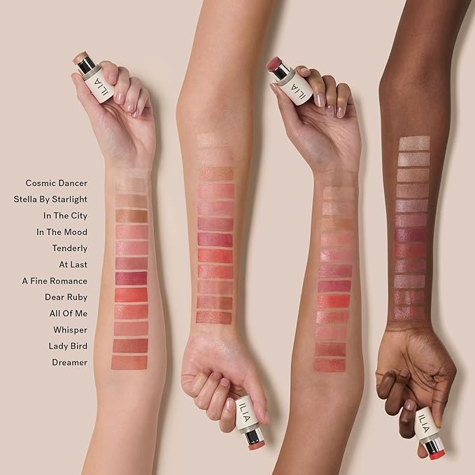 ILIA - Multi-Stick For Lips + Cheeks | Buildable, Creamy, Multi-Use Color Formula for All Skin Types | Nourish, Soften, Protect | Non-Toxic, Vegan, Cruelty-Free (Dreamer, 0.15 oz | 4.5 g)