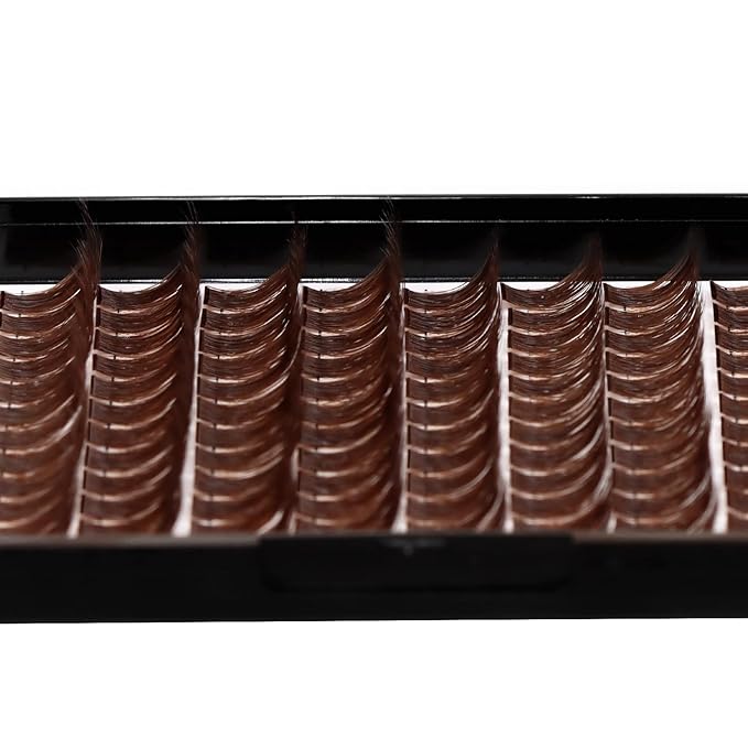 Bodermincer Lash Clusters D Curl Black/Brown/Colored Lashes 10-12-14/12-14-16/16-18-20mm Mixed Lash Clusters Kit For Beginner (M01-Dark Brown-14-16-18-20mm MIX)