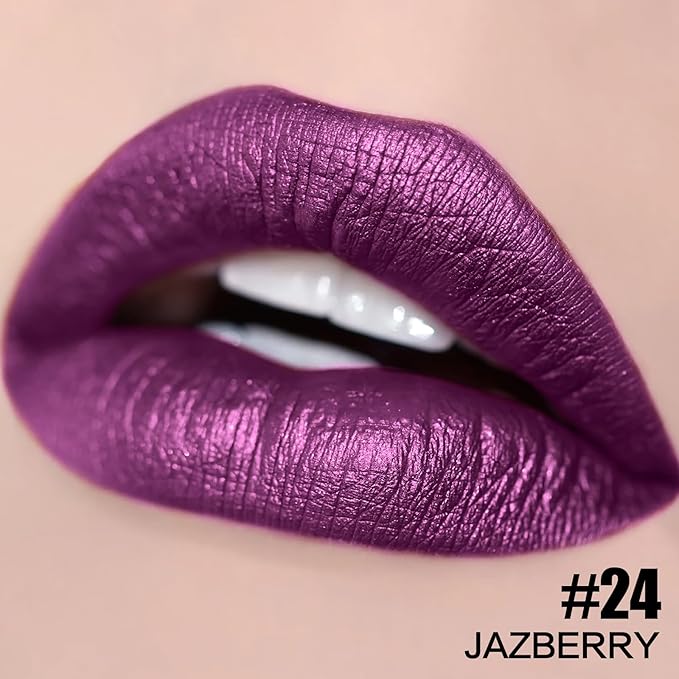 FOCALLURE Ultra Matte Liquid Lipstick,Longwear Rich Lip Colors,Easy to Create a Sexy Lips with High-grade Formula,Long Lasting Waterproof Lipstick Make Up,JAZBERRY