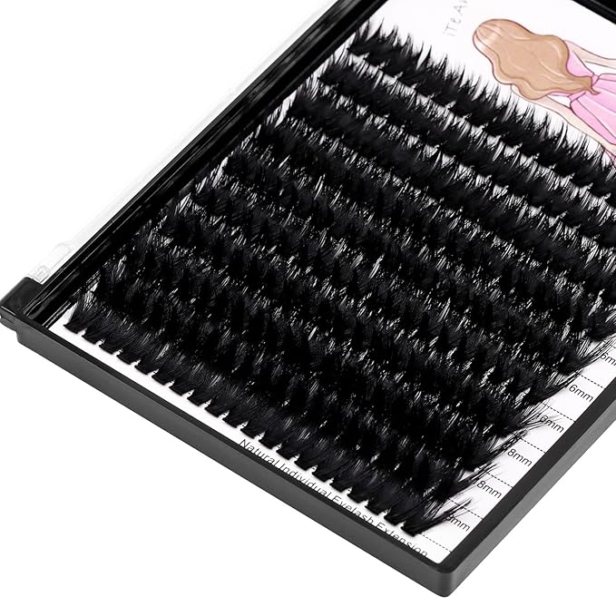 8-22mm to Choose 20D/40D/60D/80D/100D Individual False Eyelashes Makeup Cluster Eyelashes Thickness 0.07mm D Curl Natural long Black Soft 3D Eye Lashes Extensions (100D-12-14-16-18MM Kit)