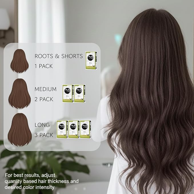 Dongsung Herb Speedy Color Cream (Dark Brown, 3 Pack), PPD-Free Ammonia-Free Vegan Gray Coverage Hair Dye with Sun Protection, Odorless, Gentle for Sensitive Scalp, No Eye or Scalp Irritation