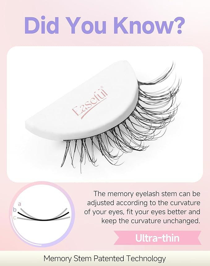 Natural Lashes Natural Eyelashes Natural Look Wispy Lashes Mink Lashes False Eyelashes Fake Eyelashes C Curl Lashes Strip Lashes Bright-04