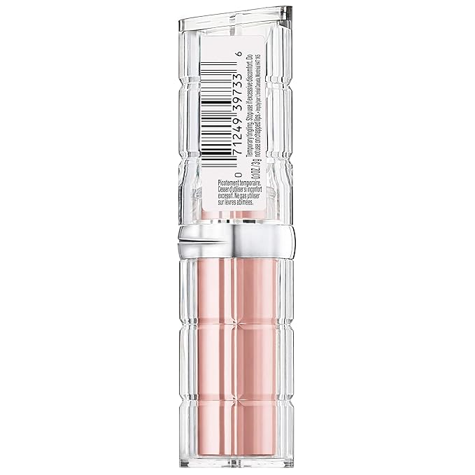 L'Oreal Paris Makeup Colour Riche Plump and Shine Lipstick, for Glossy, Radiant, Visibly Fuller Lips with an All-Day Moisturized Feel, Guava Plump, 0.1 oz.