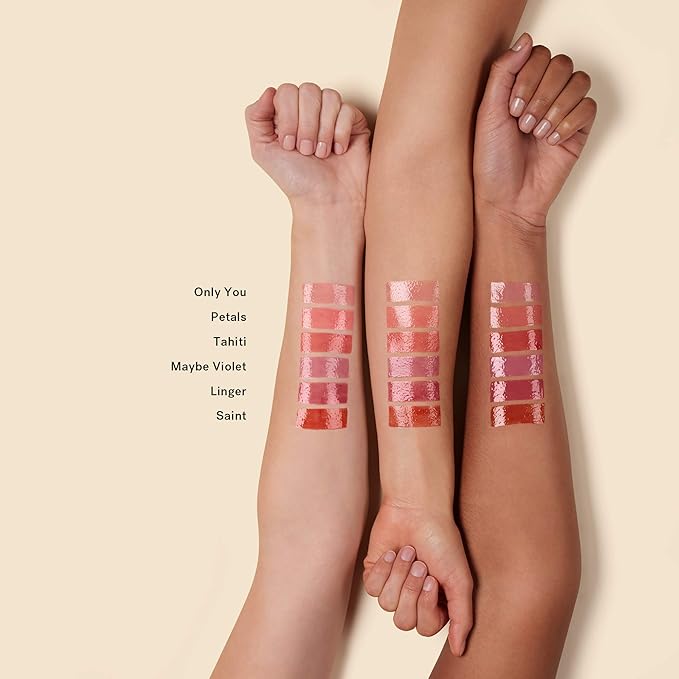 ILIA - Balmy Gloss Tinted Lip Oil | Smoothing Lip Color, Never Sticky | Hydrate, Plump + Moisturize with Hyaluronic Acid | Vegan, Cruelty + Gluten-Free (Petals, 0.14 fl oz | 4.3 ml)