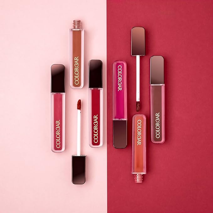 Colorbar Powerkiss Vegan Matte Lipcolor - Hydrating Matte Lipstick - Talc-Free and Highly Pigmented Liquid Lipstick - 003 Hot Fire - 0.16 oz