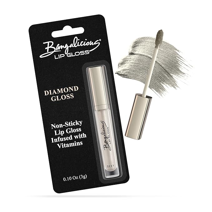 Clear Lip Gloss for Women – Non-Sticky, Vitamin Infused & Tocopherol – Long Lasting, High Shine, Clean Formula –Clear Lipgloss, 1 Pack