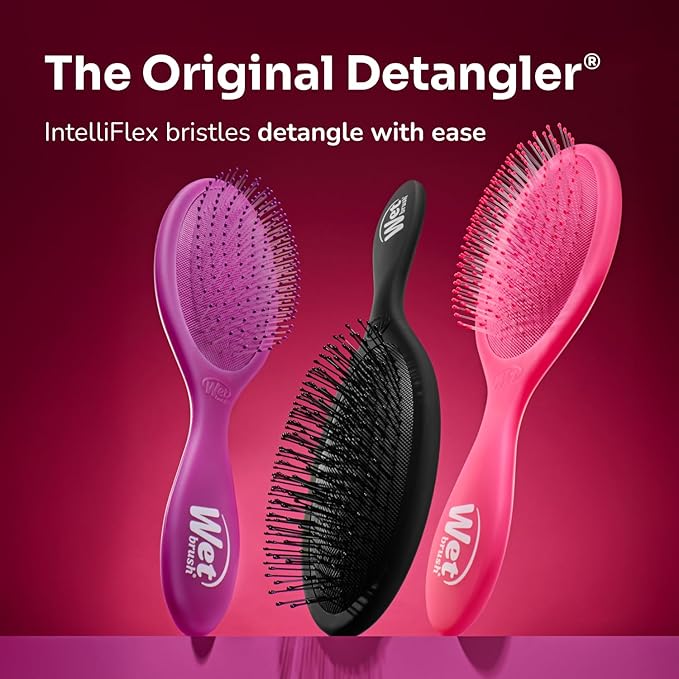 Wet Brush Original Detangler Hair Brush, Cream (Iridescence Icon), Ultra-Soft IntelliFlex Bristles, Detangling Bristles Glide Through Tangles, All Hair Types (Wet & Dry), Women & Men, Limited Edition