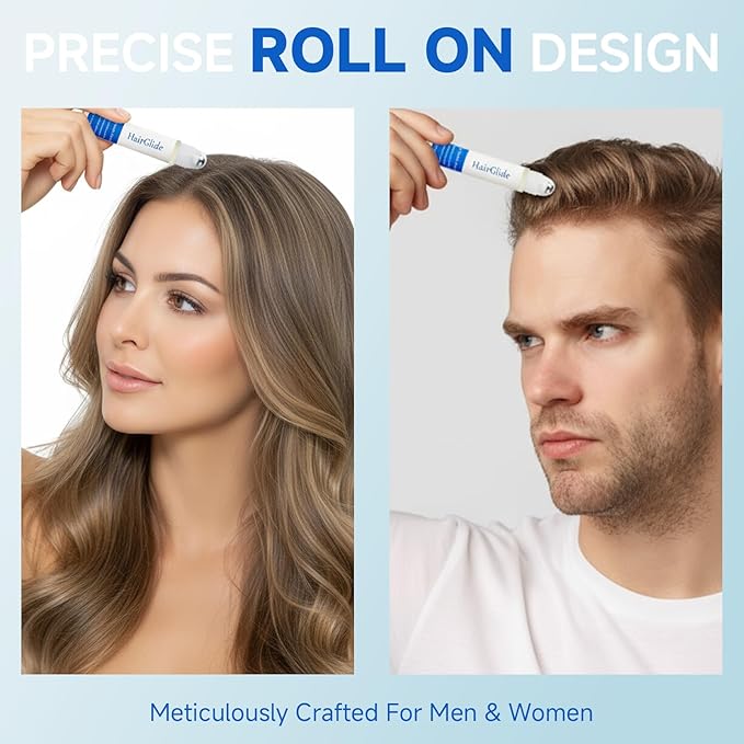 Hair Growth Serum Roll On, Rosemary Oil for Hair Growth, Be Roll On Rosemary Plant Essential Oils Extract Helps Support Body Thicker Fuller Hair for Men Women Wise Pick