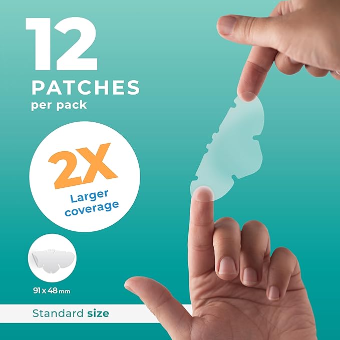 Pimple Patches for Nose (12 Pack), Cover Nose Pimples - Hydrocolloid Acne Patches - Pimple Patch Hydrocolloid Patches & Pimple Stickers, Nose Strip, Zit Patches