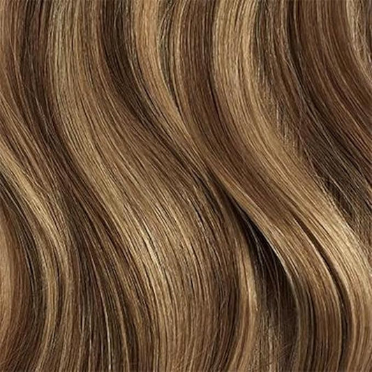 Luxy 100% Remy Human Hair, Classic 160g Clip-In Hair Extensions - 10 Wefts Multi-Dimensional Color for Natural Blending, Adds Volume & Length, Easy Apply & Remove 16" Chesnut Brown Classic