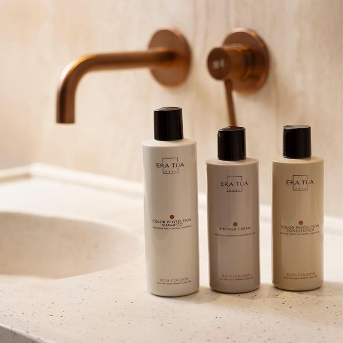 Rich Cocoon Color Protection Shampoo | Dutch Made & Formulated | Color Safe for Color Treated Hair | Premium Cozy Scent of Warm Wood, White Amber & Jasmine | 250 ml