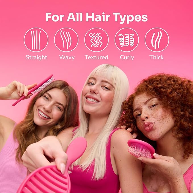 Wet Brush Original Detangler & Mini Hair Brush Gift Pack, Bronze (Iridescence Icon) - IntelliFlex Bristles - Detangling Brush Glides Through Tangles For All Hair Types (Wet & Dry), Limited Edition