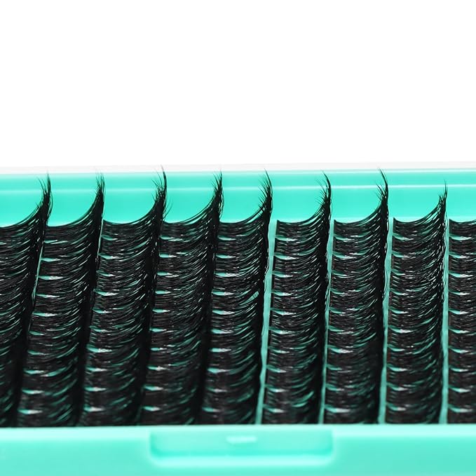 Bodermincer Lash Clusters D Curl Black/Brown/Colored Lashes 10-12-14/12-14-16/16-18-20mm Mixed Lash Clusters Kit For Beginner (Y04# 14-16-18mm Mixed)