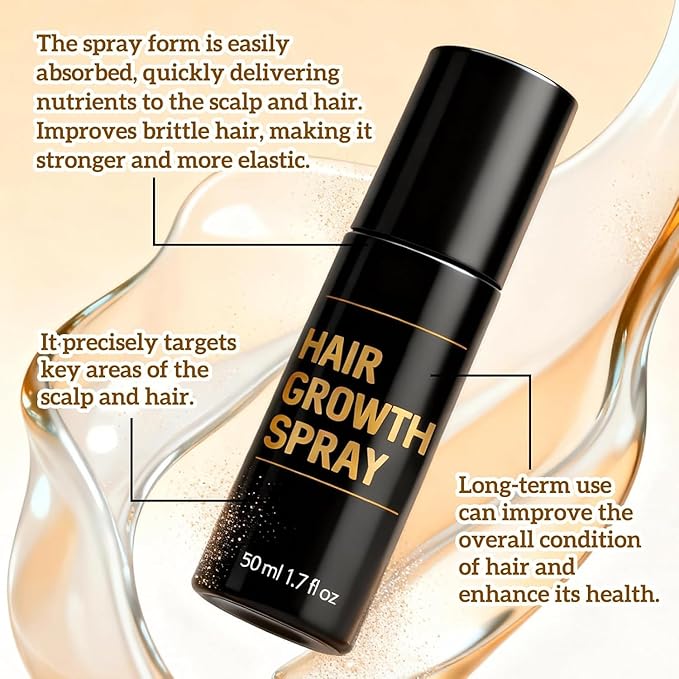 2PCS Hair Growth Spray,Hair Growth,Promotes Thicker, Fuller Hair For Women & Men – All Hair Types With Natural Ingredients