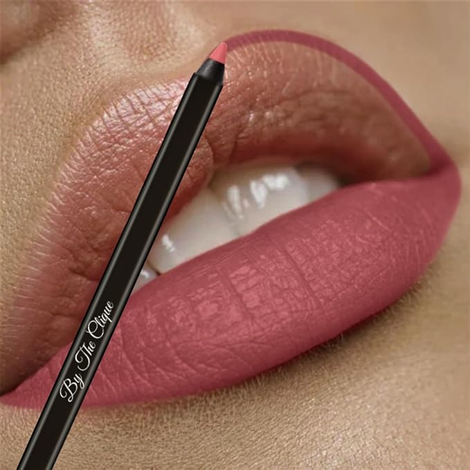 By The Clique Premium Long Lasting Matte Nude Lip Liner Pencil |Beach Babe Deep Nude Pink Ultra Wear Lip Liner