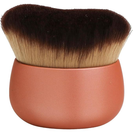 Makeup Blend & Blur Extra Large Body Brush for Self Tanner,Leg Makeup & Bronzer Self Tan Applicator, Powder, Foundation, Blusher, Bronzer，Massager for Face Gift box (Bronze)