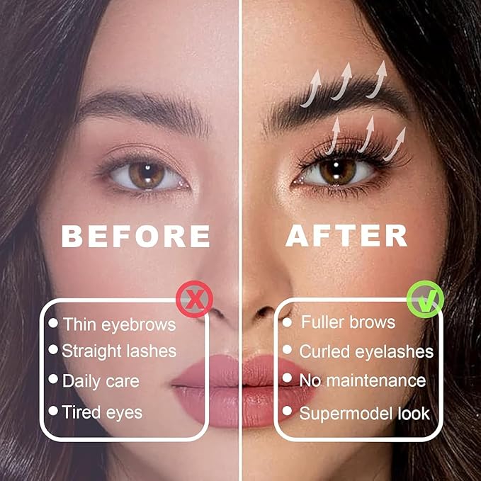 Brow Lamination Kit & Lash Lift Kit, Eyebrow Lamination kit, Eyelash Perm Kit, Brows & lashes lifting Kit, Instant Eyebrow Lift Kit for Fuller Thicker Brows, Professional Salon and Home DIY Use
