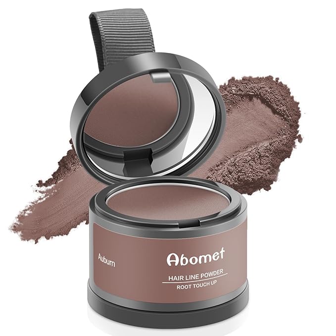 Root Touch Up Instantly Gray Coverage Hairline Powder, Conceal Hair Loss and Thinning For Women Men, Hair Fibers (Auburn)