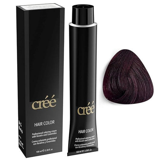 Cree Professional 4.62 - Irisee Red Brown Permanent Hair Color - Long Lasting, Rich Vibrant - Gray Coverage 100ml - 3.4 fl.oz.