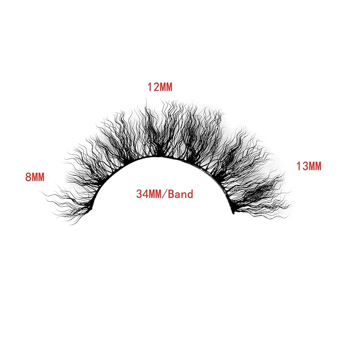Pooplunch False Eyelashes Pre-Permed Curl Cat Eye Look Wispy Volume Natural Fake Eyelash 8D Faux Mink Strip Lashes 7 Pairs Pack