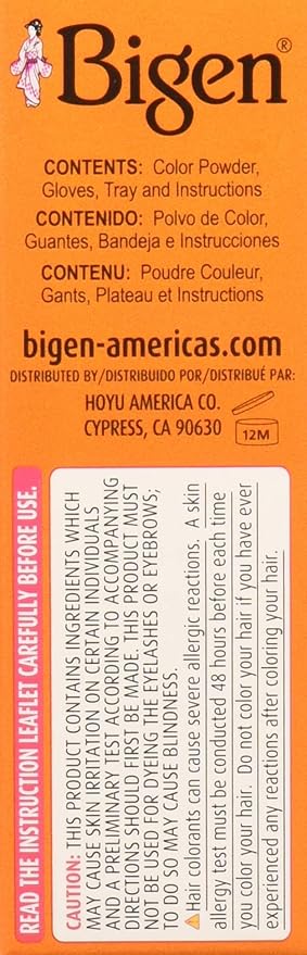 Bigen Permanent Powder Hair Color 58 Black Brown 1 ea (Pack of 4)