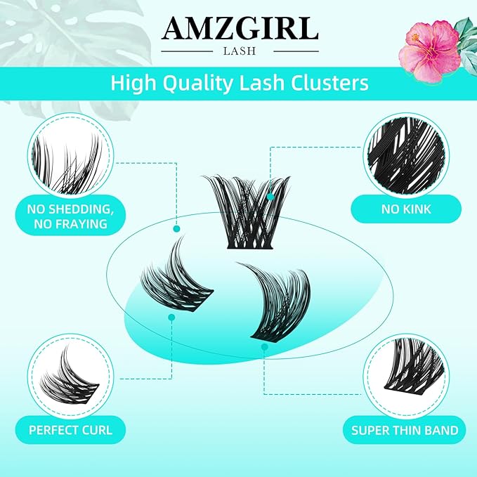 Lash Clusters Wet Look 168Pcs Eyelash Cluster Ultra-Thin Lash Band Eyelashes Extensions Spiky Anime Wide Span Lashes(Tulip,C-12mm)