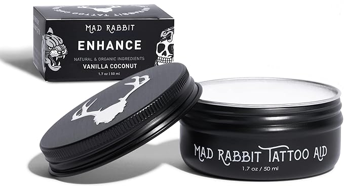 Tattoo Care Favorites Kit (3 Piece) - Enhance Balm, Replenish Daily Body Lotion & Defend Mineral Sunscreen SPF 30 - All Skin Types/Full Coverage Tattoo Care Kit