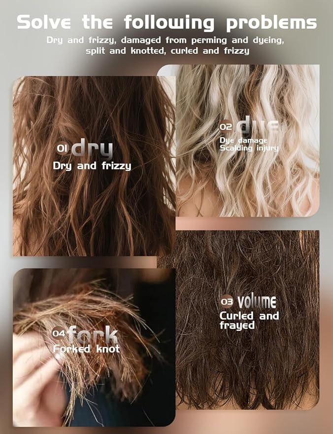 SUTUS Deep Conditioning Hair Mask - Repairs Damaged, Dry Hair and Split Ends, Rebuilds Strength, Promotes Healthy Hair (Orchids 3.04 FL oz), Paraben & Sulfate-Free for travel