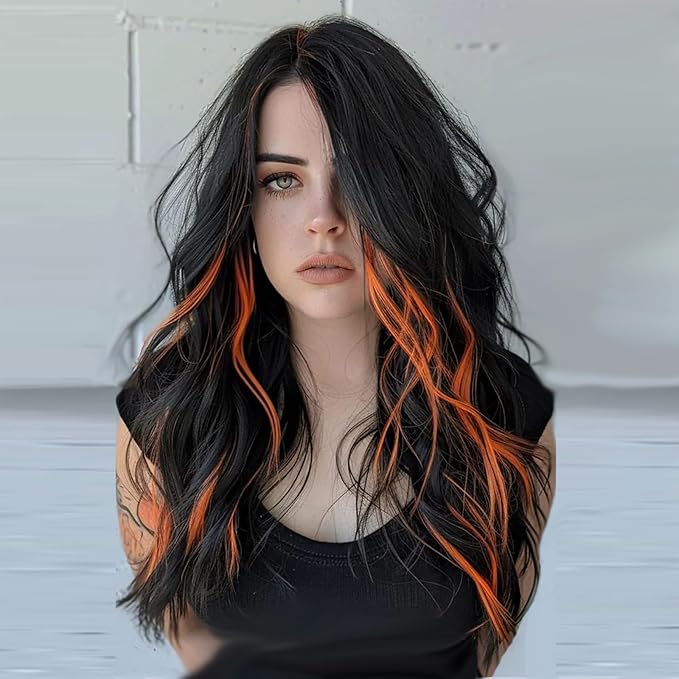Temporary Hair Color Chalk for Kids, Orange Hair Dye, Hair Wax Color for girls age 4 5 6 7 8 9 10-12 Birthday Party Cosplay DIY Halloween Christmas