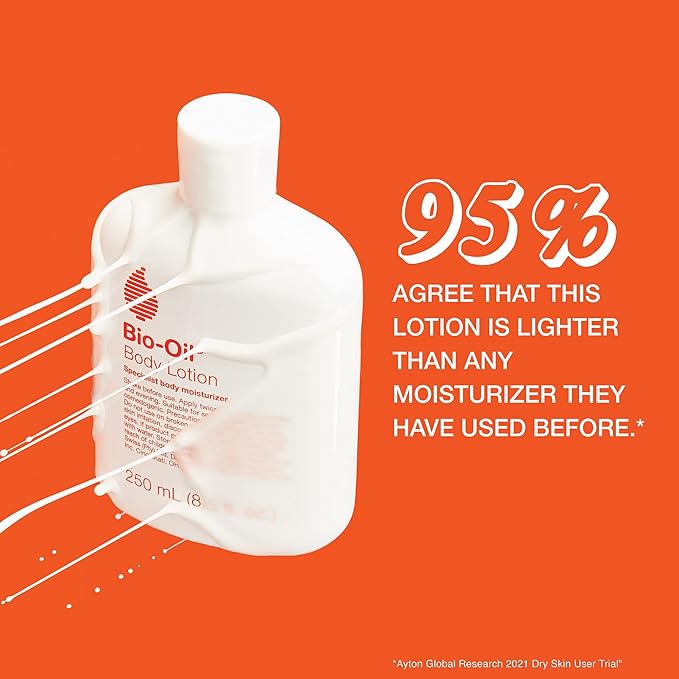 Bio-Oil Moisturizing Body Lotion for Sensitive and Dry Skin, Ultra-Lightweight, Fast Absorbing Moisturizer with Jojoba, Rosehip, Shea Oil and Hyaluronic Acid, Non-Comedogenic, 5.9 Oz