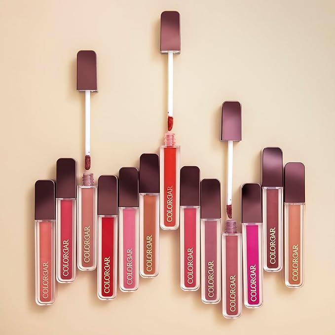 Colorbar Powerkiss Vegan Matte Lipcolor - Hydrating Matte Lipstick - Talc-Free and Highly Pigmented Liquid Lipstick - 003 Hot Fire - 0.16 oz