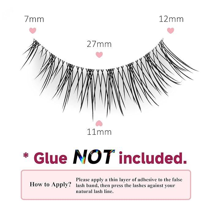 Fake Lashes Natural False Eyelashes Wispy Fake Eyelashes UT65